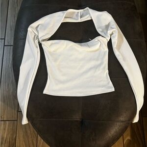 Windsor White Long Sleeve Bodysuit